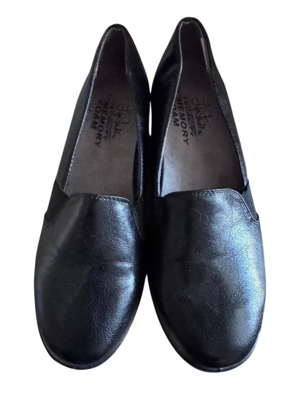 LifeStride Velocity Black Flats Women’s 5.5 Medium Memory Foam Slip-On Comfort